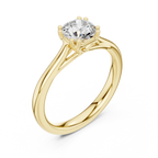 10K Handcrafted Minimalist Yellow Gold Bridal Band