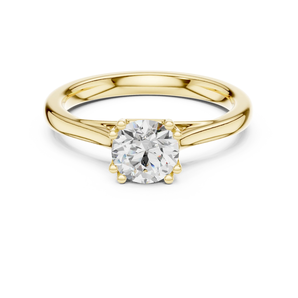 10K Handcrafted Minimalist Yellow Gold Bridal Band