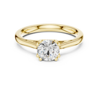 10K Handcrafted Minimalist Yellow Gold Bridal Band