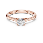 Round Cut Solitaire Lab Grown Diamond Ring in White Gold