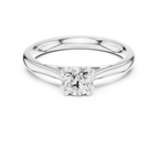 Round Cut Solitaire Lab Grown Diamond Ring in White Gold