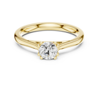 Round Cut Solitaire Lab Grown Diamond Ring in White Gold