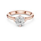 Classic 4 Prong Round Cut Solitaire Diamond Ring in Yellow Gold