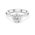 Classic 4 Prong Round Cut Solitaire Diamond Ring in Yellow Gold