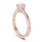 0.63Ct Round Lab grown Diamond Solitaire Engagement Ring