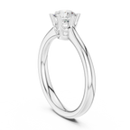 0.63Ct Round Lab grown Diamond Solitaire Engagement Ring