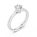 0.63Ct Round Lab grown Diamond Solitaire Engagement Ring