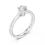 0.63Ct Round Lab grown Diamond Solitaire Engagement Ring