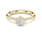 0.63Ct Round Lab grown Diamond Solitaire Engagement Ring