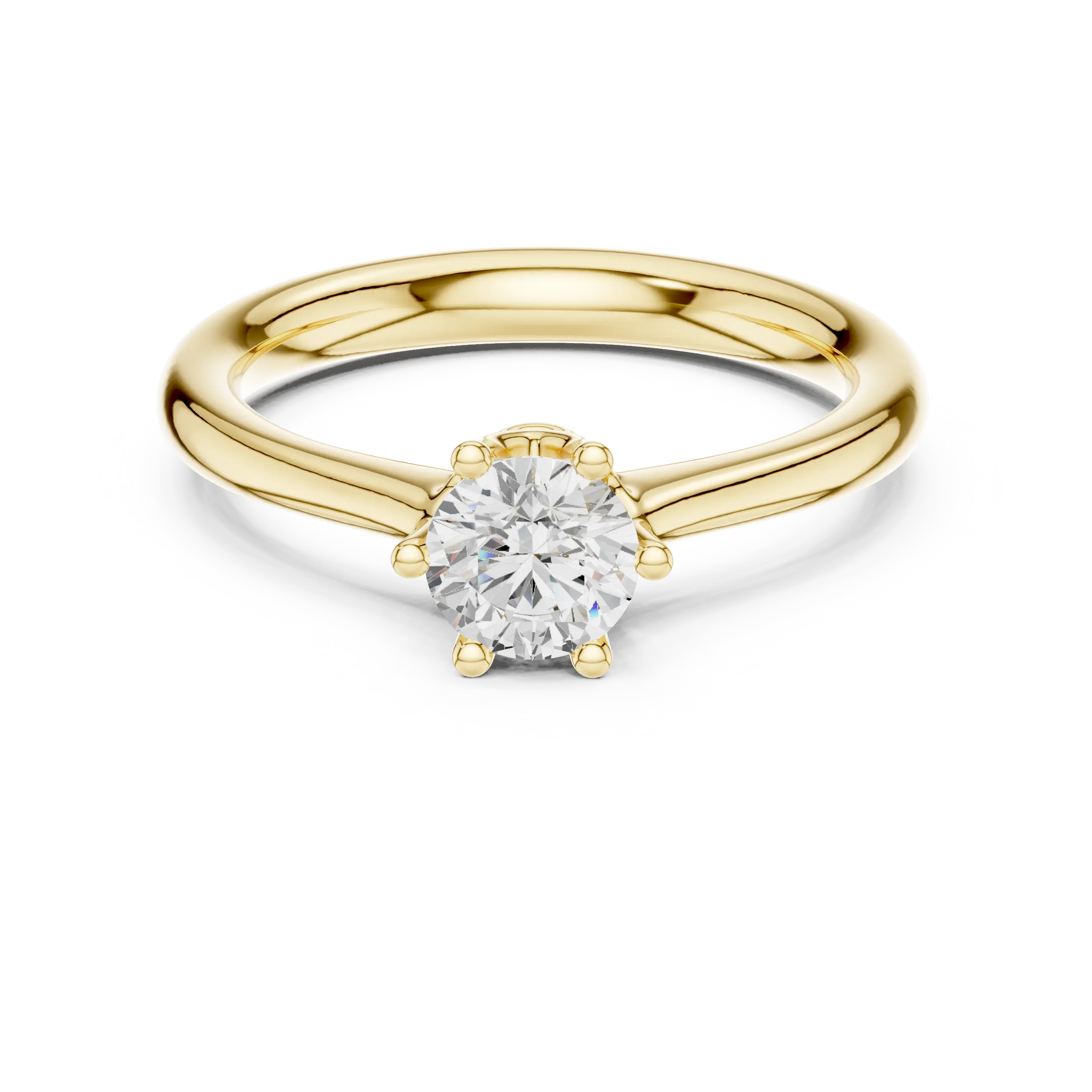 0.63Ct Round Lab grown Diamond Solitaire Engagement Ring