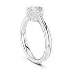 1.13ct Round Moissanite 6-Prong Solitaire Engagement Ring