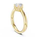 1.13ct Round Moissanite 6-Prong Solitaire Engagement Ring
