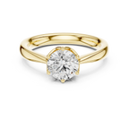 1.13ct Round Moissanite 6-Prong Solitaire Engagement Ring