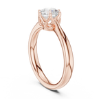 Handmade Lab Grown Diamond Solitaire Ring 0.90 CT Solid Gold