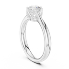 Handmade Lab Grown Diamond Solitaire Ring 0.90 CT Solid Gold