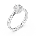 Handmade Lab Grown Diamond Solitaire Ring 0.90 CT Solid Gold