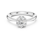 Handmade Lab Grown Diamond Solitaire Ring 0.90 CT Solid Gold