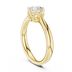 Handmade Lab Grown Diamond Solitaire Ring 0.90 CT Solid Gold