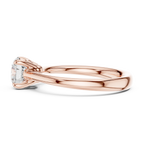 Round Solitaire Lab Grown Diamond Engagement Ring for Anniversary Gift
