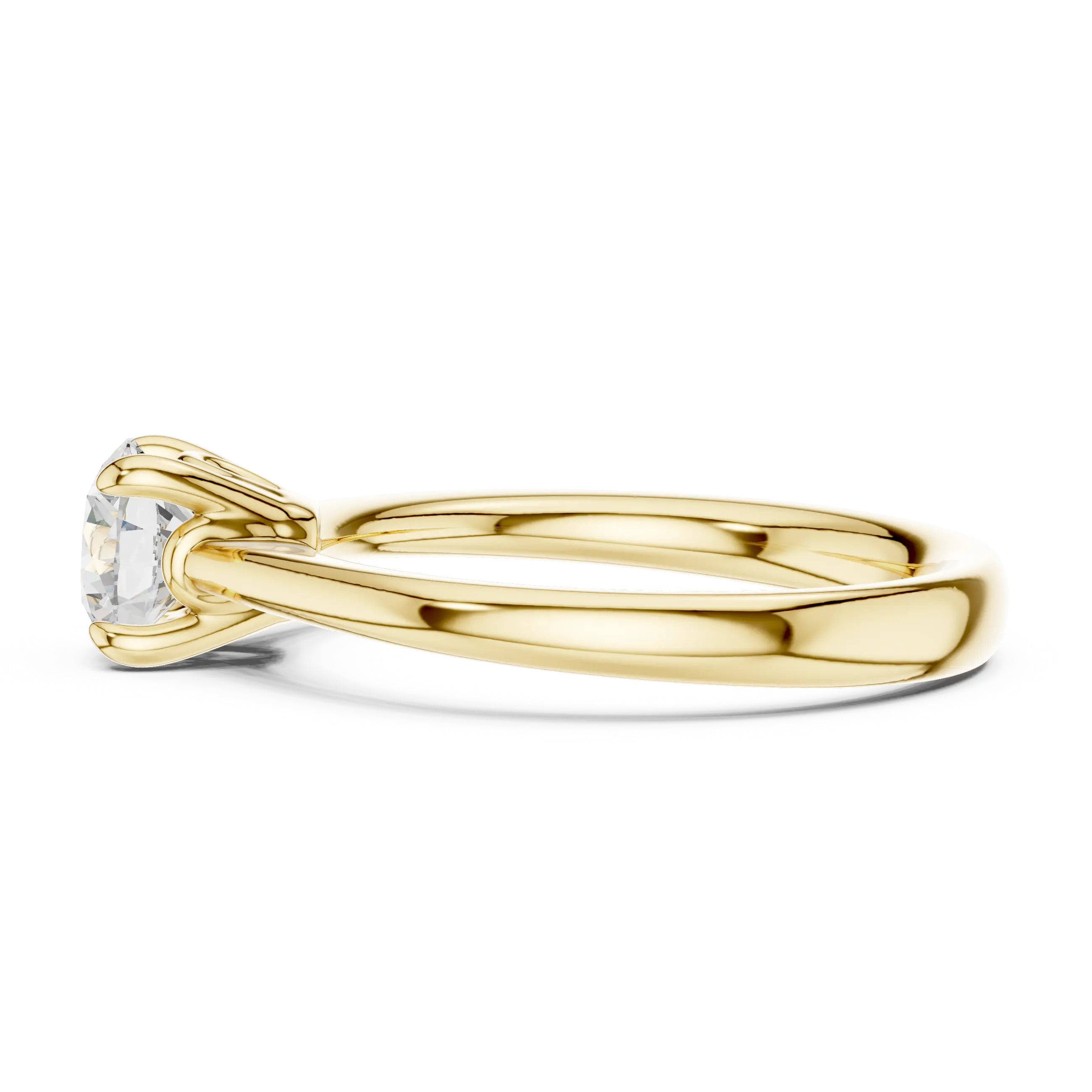 Handmade 18K White Gold Lab Grown Diamond Engagement Ring, Hidden Halo