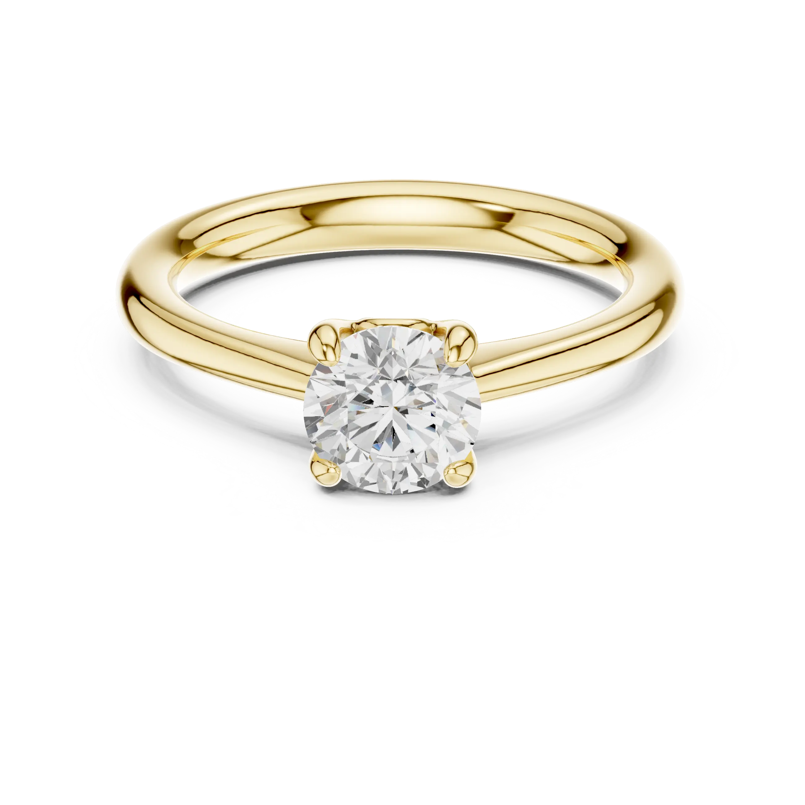 Handmade 18K White Gold Lab Grown Diamond Engagement Ring, Hidden Halo