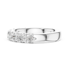 14K White Gold Shared-Prong Round Lab Grown Diamond Band