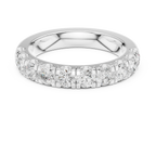 Round Diamond Shared Prong Wedding Band in 10k Yellow Gold