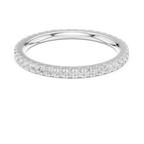 Round Cut Lab Grown Diamond Full Eternity Band in 18K White Gold