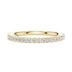 Round Cut Lab Grown Diamond Full Eternity Band in 18K White Gold