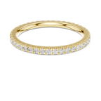 Round Cut Lab Grown Diamond Full Eternity Band in 18K White Gold