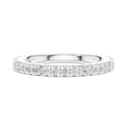 Classic Moissanite Micro-Pave Eternity Band in 14K Yellow Gold