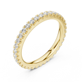 Classic Moissanite Micro-Pave Eternity Band in 14K Yellow Gold