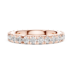Lab Grown Diamond Round Cut Full Eternity Ring in Yellow Gold