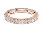 Lab Grown Diamond Round Cut Full Eternity Ring in Yellow Gold