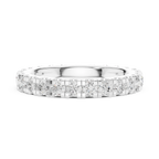 Lab Grown Diamond Round Cut Full Eternity Ring in Yellow Gold
