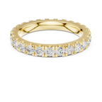 Lab Grown Diamond Round Cut Full Eternity Ring in Yellow Gold