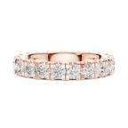 Luxury White Gold Round Cut Diamond Eternity Ring