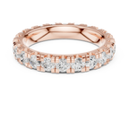 Luxury White Gold Round Cut Diamond Eternity Ring