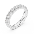 Luxury White Gold Round Cut Diamond Eternity Ring