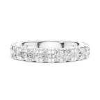 Luxury White Gold Round Cut Diamond Eternity Ring