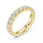 Luxury White Gold Round Cut Diamond Eternity Ring