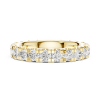 Luxury White Gold Round Cut Diamond Eternity Ring
