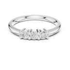 Three Stone Diamond Ring in Yellow Gold Round Cut  Engagement Ring