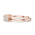 Five-Stone Moissanite Diamond Anniversary Band in 10k Yellow Gold