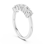 Five-Stone Moissanite Diamond Anniversary Band in 10k Yellow Gold