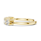 Five-Stone Moissanite Diamond Anniversary Band in 10k Yellow Gold