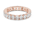 Oval Cut Moissanite Full Eternity Band in 14K Rose Gold