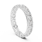 Oval Cut Moissanite Full Eternity Band in 14K Rose Gold