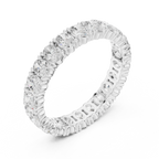Oval Cut Moissanite Full Eternity Band in 14K Rose Gold