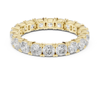 2.80 CTW Cushion Square Cut Moissanite Full Eternity Band in 14K Yellow Gold